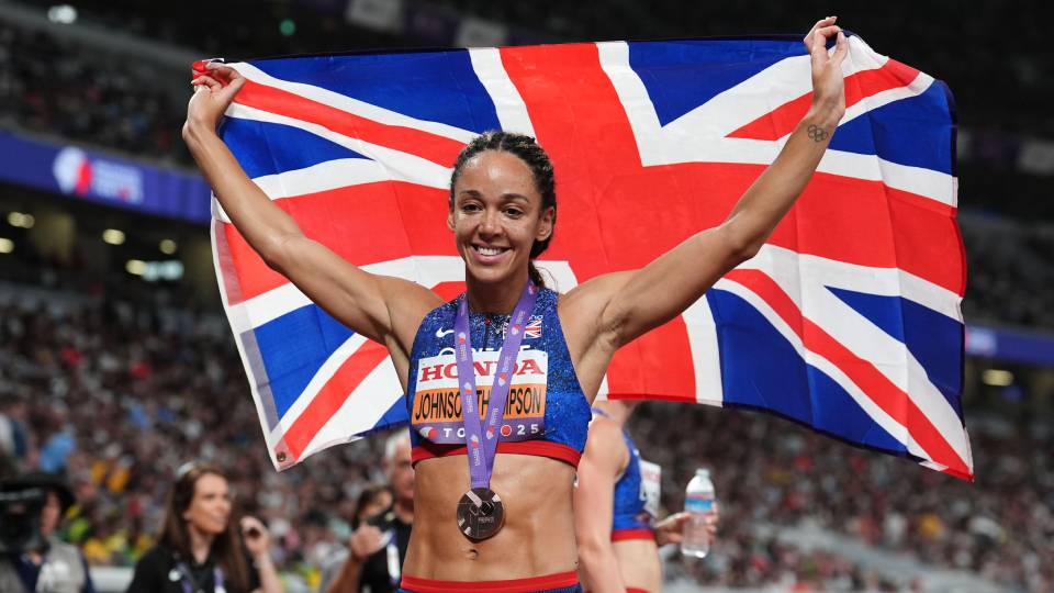 johnson-thompson with the bronze medal