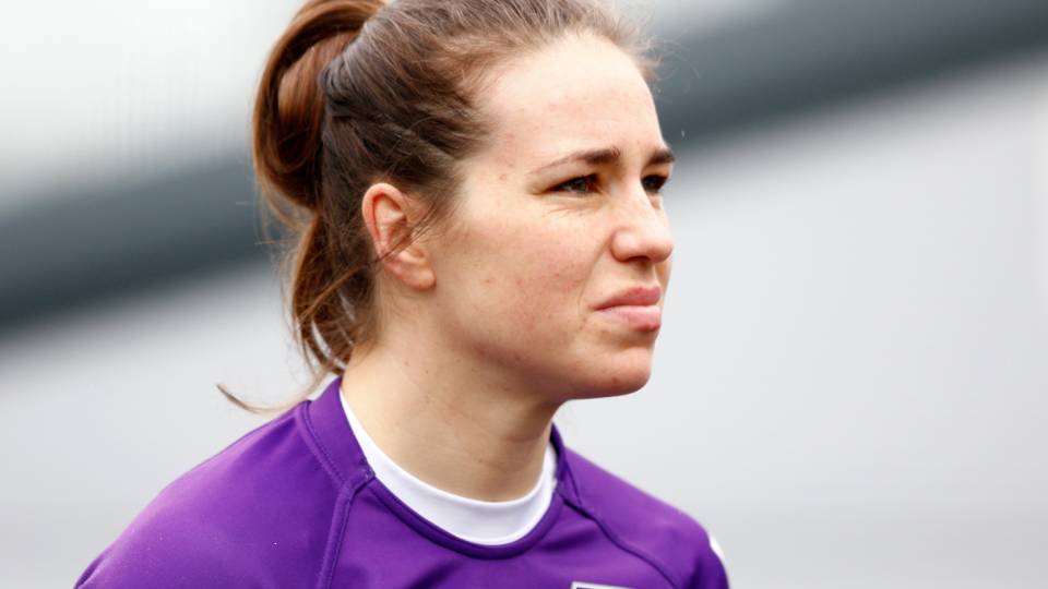 a close up of emily scarrett