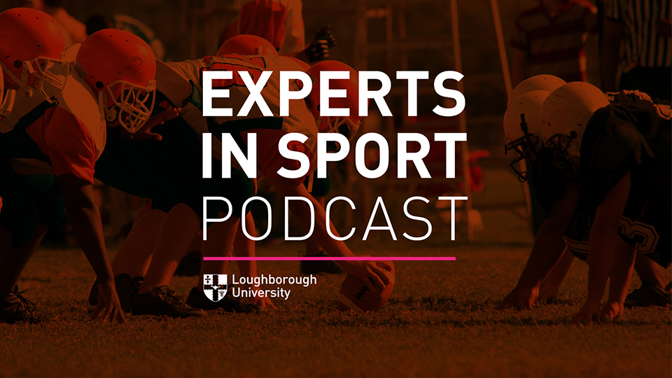 Image of people playing American football with the Experts in Sport logo overlaid