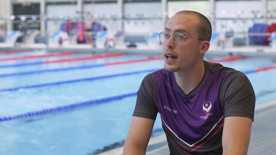 Connor Andrews at Loughborough University Swimming Pool